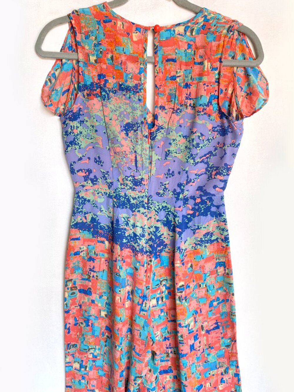 Tracy Reese Anthropologie 100 % Silk Manarola Jumpsuit Size 0 Petite Wide Leg - Picture 9 of 9